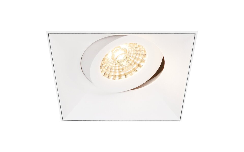 HLW LED Spot Armatuur GU10 - Pragmi Nivas Pro - Wit Aluminium - Trimless LED Toebehoren met GU10 Fitting HLW LED Spot Armatuur GU10 - Pragmi Nivas Pro - Wit Aluminium - Trimless LED Toebehoren met GU10 Fitting