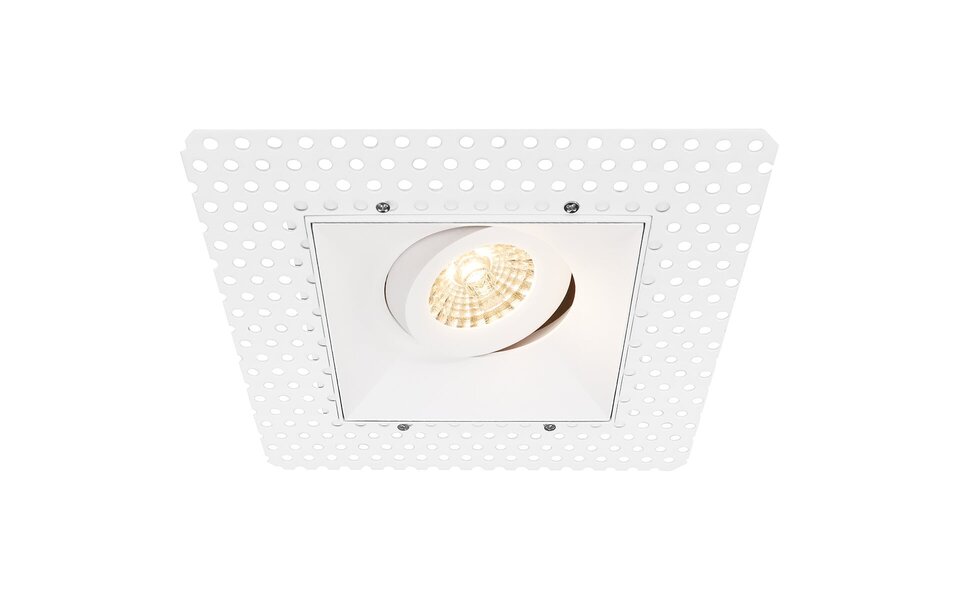 HLW LED Spotlight Fixture GU10 - Pragmi Nivas Pro - White Aluminum - Trimless LED Accessories with GU10 Fitting HLW LED Spotlight Fixture GU10 - Pragmi Nivas Pro - White Aluminum - Trimless LED Accessories with GU10 Fitting