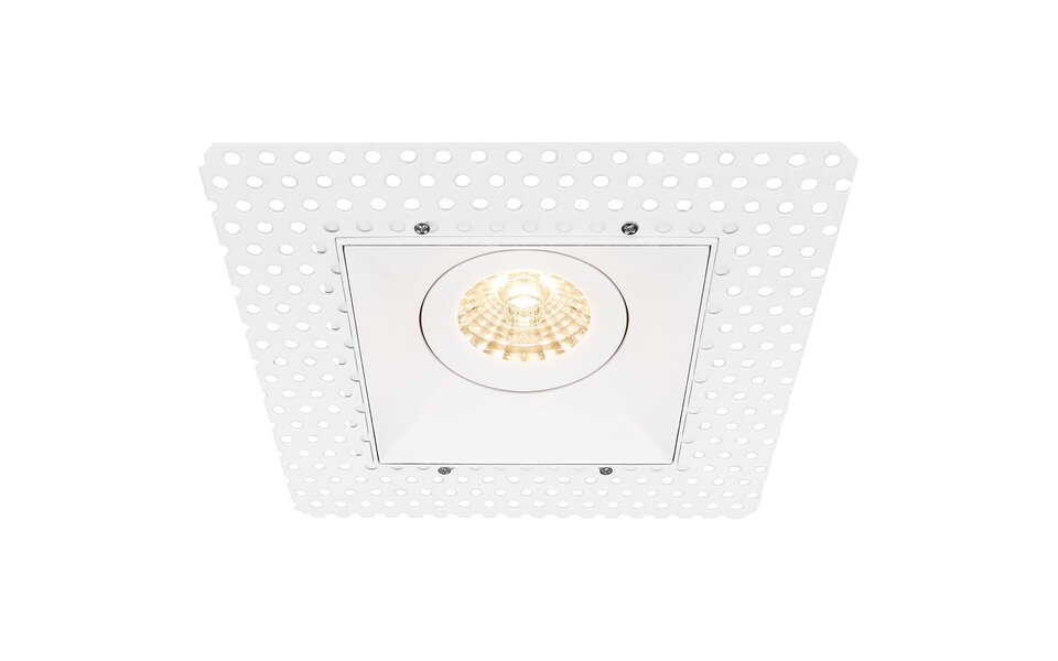HLW LED Spotlight Fixture GU10 - Pragmi Nivas Pro - White Aluminum - Trimless LED Accessories with GU10 Fitting HLW LED Spotlight Fixture GU10 - Pragmi Nivas Pro - White Aluminum - Trimless LED Accessories with GU10 Fitting