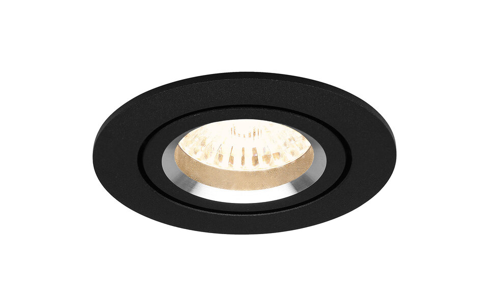 HLW LED Spot Armatuur GU10 - Kantelbare Inbouwspot Ø82mm - Zwart Aluminium LED Toebehoren HLW LED Spot Armatuur GU10 - Kantelbare Inbouwspot Ø82mm - Zwart Aluminium LED Toebehoren
