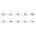 Spotlight Fixture 10 Pack - Tiltable GU10 Recessed Spotlight - Aluminum LED Accessories Spotlight Fixture 10 Pack - Tiltable GU10 Recessed Spotlight - Aluminum LED Accessories