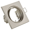 Spotlight Fixture GU10 Recessed Spotlight - Tiltable, Matte Nickel, Aluminum, 80mm Spotlight Fixture GU10 Recessed Spotlight - Tiltable, Matte Nickel, Aluminum, 80mm
