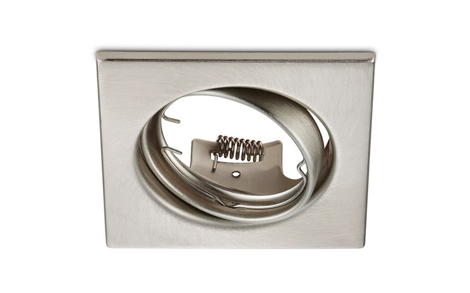 HLW LED Spot Armatuur GU10 Inbouwspot - Kantelbaar, Mat Nikkel, Aluminium, 80mm HLW LED Spot Armatuur GU10 Inbouwspot - Kantelbaar, Mat Nikkel, Aluminium, 80mm