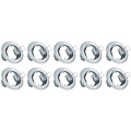 Spotlight Fixture 10 Pack - GU10 fitting LED accessories - Tiltable, chrome & aluminum Spotlight Fixture 10 Pack - GU10 fitting LED accessories - Tiltable, chrome & aluminum