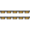 Spotlight Fixture 10 Pack - GU10 fitting - LED accessories - Black/Gold