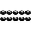 Spot Fixture 10 Pack - Tiltable GU10 fitting LED accessories in Black