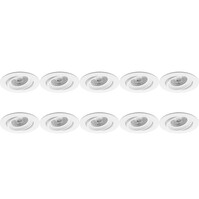 Spot Armatuur 10 Pack - GU10 fitting - Kantelbaar & Aluminium Spot Armatuur 10 Pack - GU10 fitting - Kantelbaar & Aluminium