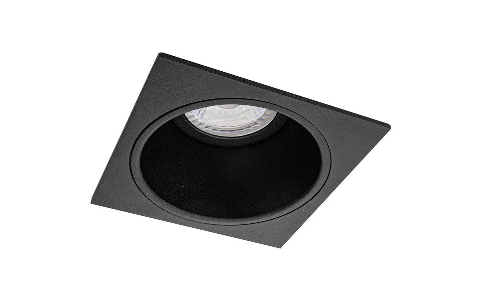 HLW LED Spot Armatuur GU10 Pragmi Minko Pro - Verdiept Zwart Aluminium - Inclusief GU10 Fitting HLW LED Spot Armatuur GU10 Pragmi Minko Pro - Verdiept Zwart Aluminium - Inclusief GU10 Fitting