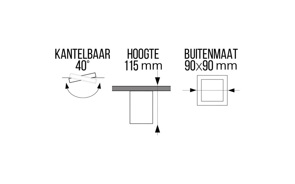 HLW LED Pragmi Luxina Pro Opbouwspot GU10 - Mat Wit, Kantelbaar & Aluminium HLW LED Pragmi Luxina Pro Opbouwspot GU10 - Mat Wit, Kantelbaar & Aluminium