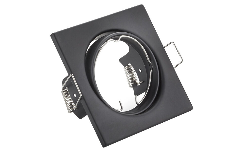 HLW LED Tiltable Spot Fixture GU10 - Black Aluminum LED Accessories with GU10 Fitting