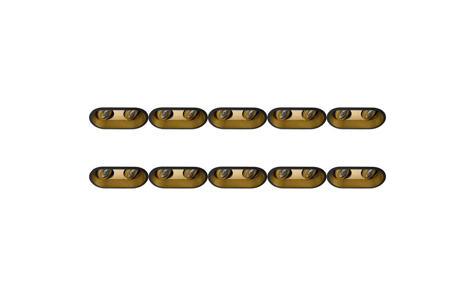 HLW LED Pragmi Zano Pro 10 Pack - Kantelbare GU10 Inbouwspot met LED toebehoren