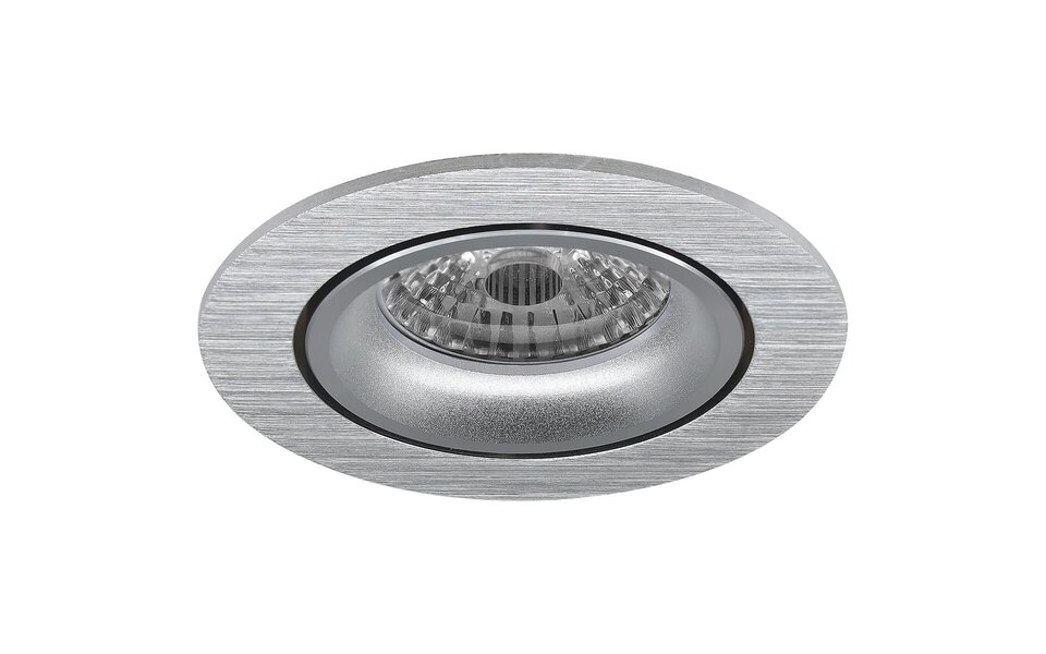 HLW LED Pragmi Delton Pro GU10 Spotlight Fixture - Tiltable LED Accessories - Silver Ø82mm