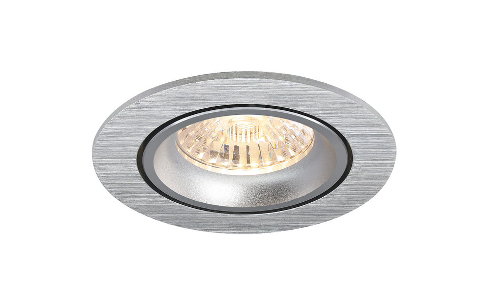 HLW LED Pragmi Delton Pro GU10 Spot Armatuur - Kantelbaar LED Toebehoren - Zilver Ø82mm