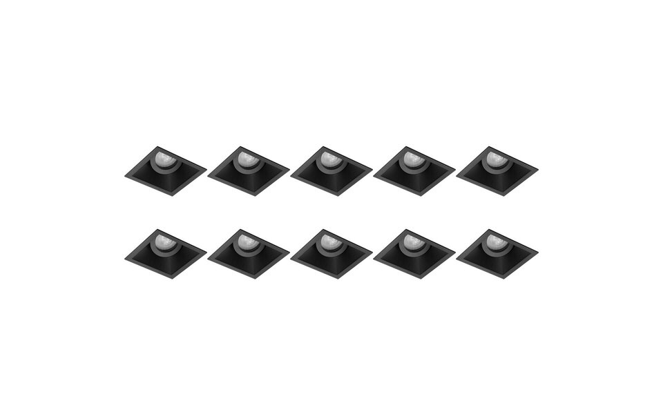 HLW LED Pragmi Zano Pro Spotlight Fixture 10 Pack - Tiltable GU10 Fitting LED Accessories HLW LED Pragmi Zano Pro Spotlight Fixture 10 Pack - Tiltable GU10 Fitting LED Accessories