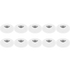 Spot Armatuur 10 Pack - Rond Wit Aluminium - GU10 Fitting Spot Armatuur 10 Pack - Rond Wit Aluminium - GU10 Fitting