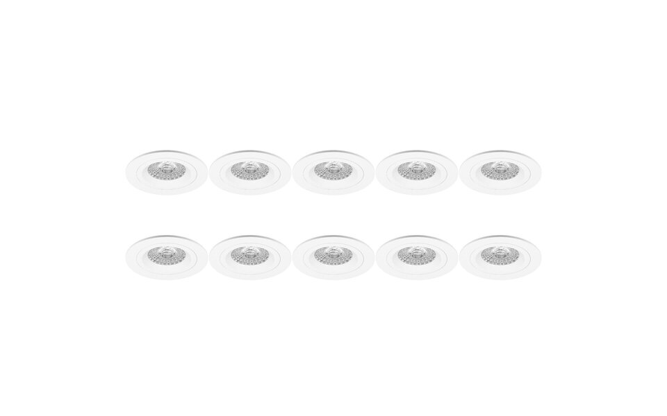 HLW LED Spot Armatuur 10 Pack - Pragmi Rodos Pro GU10 Inbouwspot - LED Toebehoren