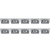 Spot Fixture 10 Pack - GU10 Fitting - Aluminum LED Accessories