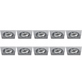 Spot Armatuur 10 Pack - Kantelbaar GU10 Fitting LED Toebehoren - Aluminium Zilver Spot Armatuur 10 Pack - Kantelbaar GU10 Fitting LED Toebehoren - Aluminium Zilver