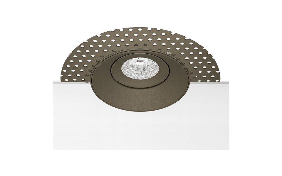 HLW LED Recessed spotlight 10 Pack Trimless - Bronze, Tiltable with GU10 lamp fitting HLW LED Recessed spotlight 10 Pack Trimless - Bronze, Tiltable with GU10 lamp fitting