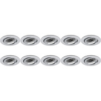 Spot Armatuur 10 Pack - GU10 Fitting LED Toebehoren - Zilver Spot Armatuur 10 Pack - GU10 Fitting LED Toebehoren - Zilver