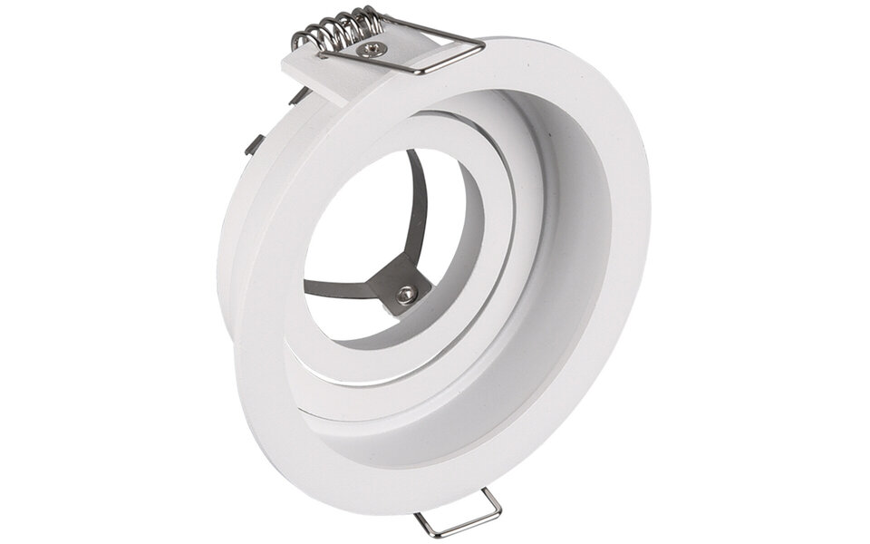 HLW LED Spot Armatuur GU10 - Trion Kenan | Kantelbare, ronde LED inbouwspot wit Ø90 HLW LED Spot Armatuur GU10 - Trion Kenan | Kantelbare, ronde LED inbouwspot wit Ø90
