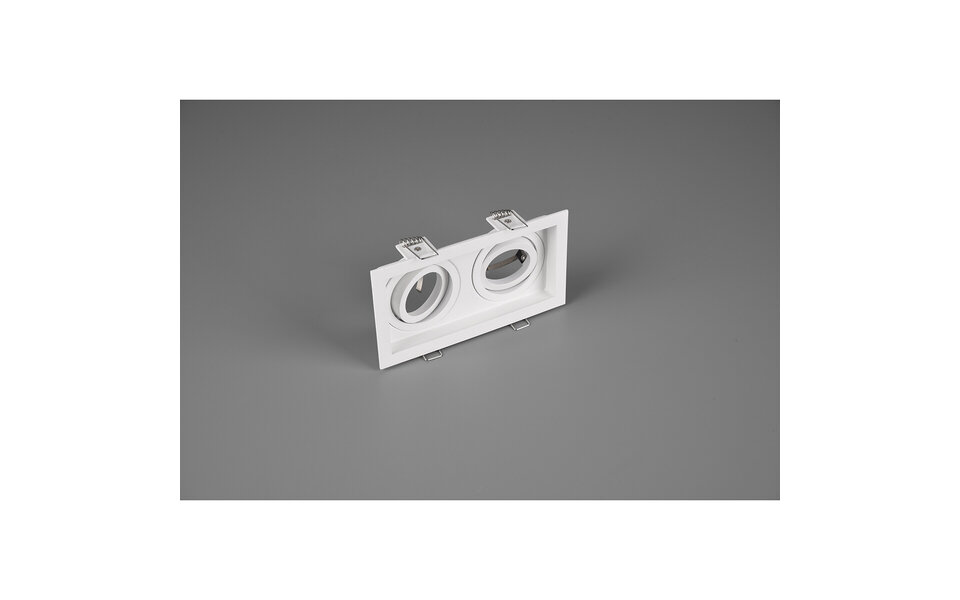 HLW LED Spotlight Fixture GU10 - 2-Light Tiltable Recessed Spotlight with GU10 Fitting