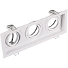Spot Armatuur GU10 Trion Kenan - 3-lichts Kantelbaar Wit Aluminium