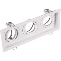 Spot Fixture GU10 Trion Kenan - 3-light Tiltable White Aluminum Spot Fixture GU10 Trion Kenan - 3-light Tiltable White Aluminum