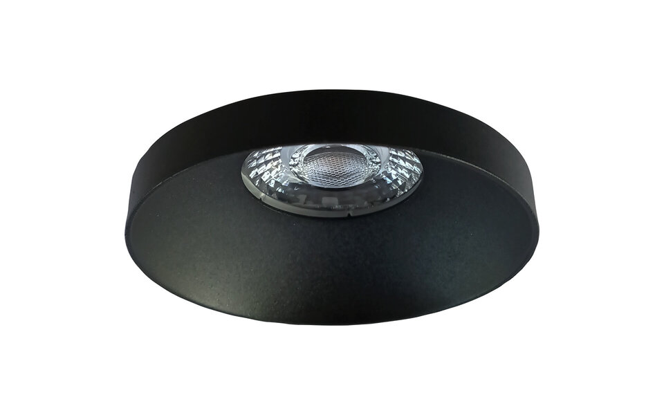 HLW LED Spotlight Fixture GU10 - Pragmi Vrito Pro - Round Black Aluminum LED Accessories