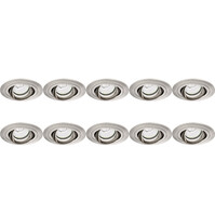 Spot Fixture 10 Pack - GU10 Fitting LED Accessories - Tiltable