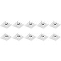 Spot Armatuur 10 Pack - Kantelbaar GU10 fitting LED toebehoren in wit aluminium Spot Armatuur 10 Pack - Kantelbaar GU10 fitting LED toebehoren in wit aluminium