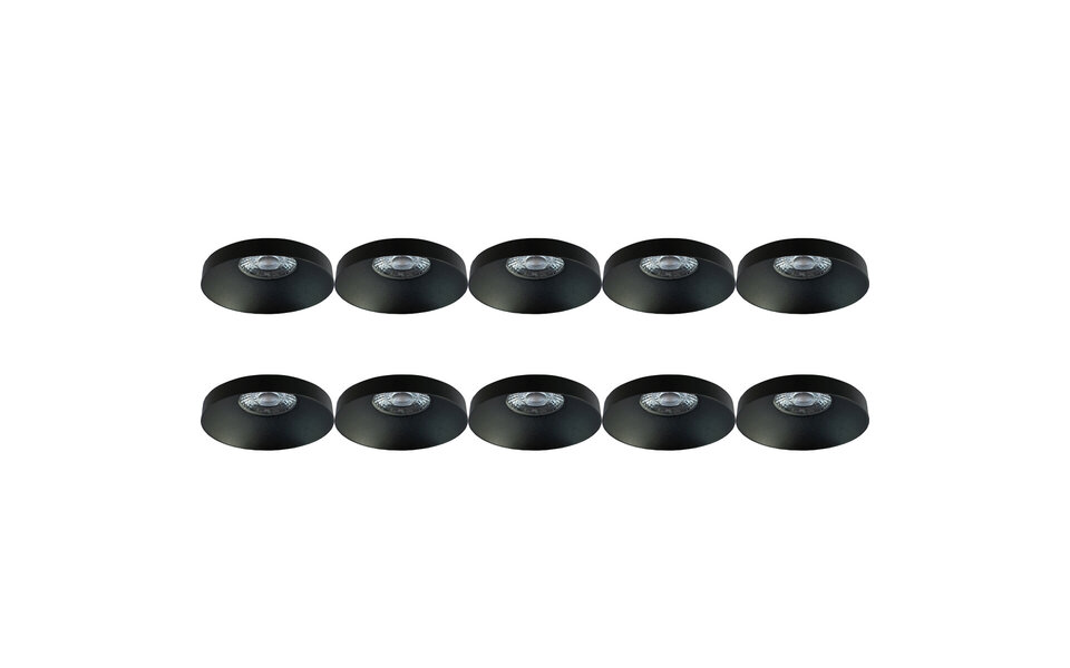 HLW LED Spotlight Fixture 10 Pack Pragmi Vrito Pro - GU10 fitting - LED accessories