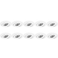 Pragmi Uranio Pro 10 Pack Spot Fixture - GU10 Fitting - Tiltable LED Accessories Pragmi Uranio Pro 10 Pack Spot Fixture - GU10 Fitting - Tiltable LED Accessories