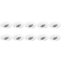 Spot Fixture 10 Pack - GU10 Recessed Spot - Tiltable Aluminum Spot Fixture 10 Pack - GU10 Recessed Spot - Tiltable Aluminum