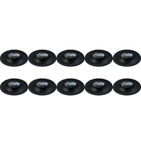 Spot Fixture 10 Pack - GU10 Fitting - LED Accessories Black