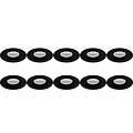 Spotlight Fixture 10 Pack - Pragmi Rodos Pro GU10 Recessed Spotlight Round Black Aluminum Spotlight Fixture 10 Pack - Pragmi Rodos Pro GU10 Recessed Spotlight Round Black Aluminum