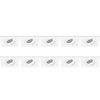 Spot Armatuur 10 Pack - GU10 fitting - Kantelbaar LED toebehoren Spot Armatuur 10 Pack - GU10 fitting - Kantelbaar LED toebehoren