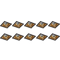 Spotlight Fixture 10 Pack - GU10 Recessed Spotlight Black/Gold - Tiltable LED Accessories Spotlight Fixture 10 Pack - GU10 Recessed Spotlight Black/Gold - Tiltable LED Accessories