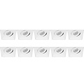 Spotlight Fixture 10 Pack - Pragmi Nivas Pro - GU10 Recessed Spotlight - LED Accessories