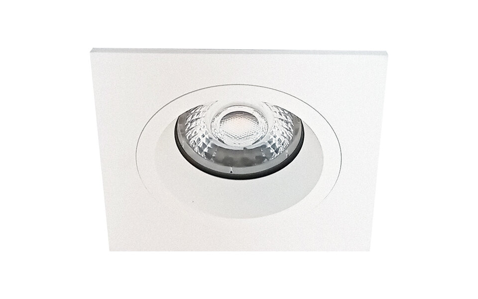 HLW LED Spot Armatuur GU10 - Pragmi Rodos Pro Wit Aluminium met GU10 fitting | LED toebehoren HLW LED Spot Armatuur GU10 - Pragmi Rodos Pro Wit Aluminium met GU10 fitting | LED toebehoren