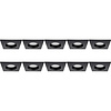 Spotlight Fixture 10 Pack - GU10 Fitting LED Accessories Black