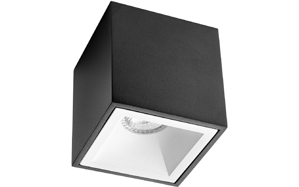 HLW LED Pragmi Cliron Pro Surface-mounted spotlight GU10 - Matt Black/White - Aluminum LED Accessories