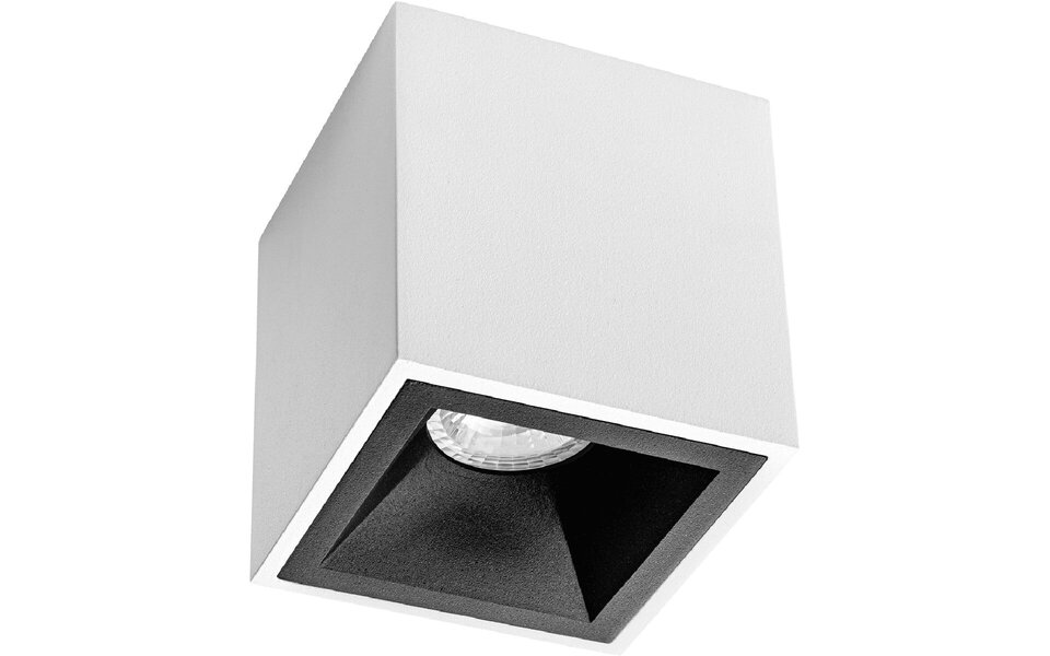 HLW LED Pragmi Cliron Pro Opbouwspot GU10 - Verdiept, Aluminium, Mat Wit/Zwart HLW LED Pragmi Cliron Pro Opbouwspot GU10 - Verdiept, Aluminium, Mat Wit/Zwart