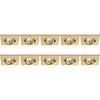 Spotlight Fixture 10 Pack - GU10 Fitting - Aluminum & Gold