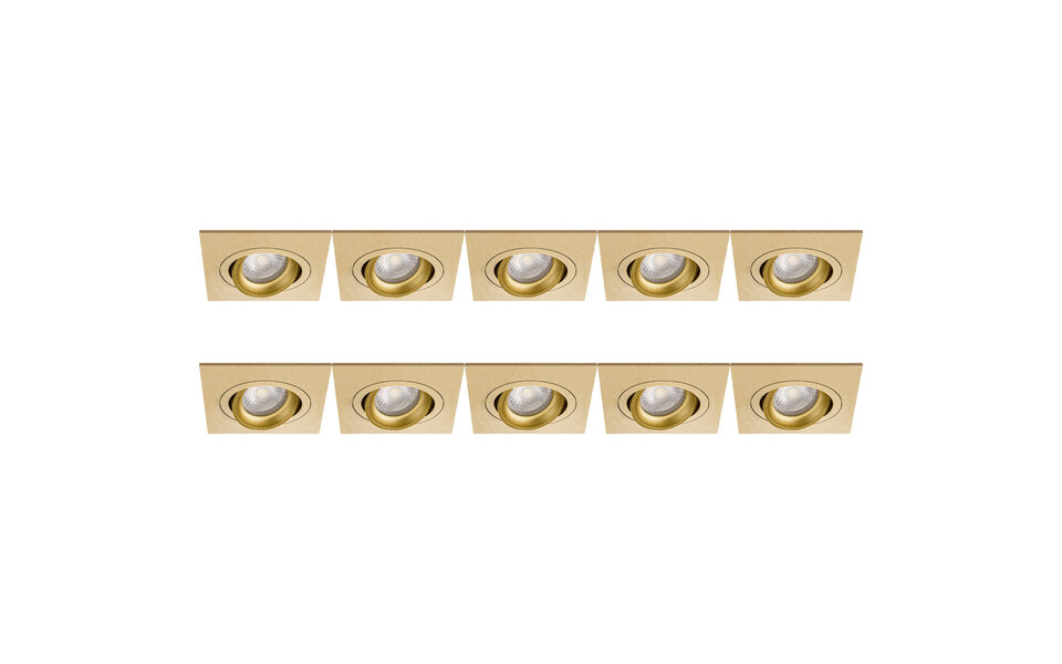 HLW LED Pragmi Borny Pro GU10 Inbouwspot 10 Pack - Kantelbaar LED Toebehoren HLW LED Pragmi Borny Pro GU10 Inbouwspot 10 Pack - Kantelbaar LED Toebehoren