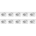 Spot Armatuur 10 Pack - Kantelbare GU10 Inbouwspot - LED Toebehoren Spot Armatuur 10 Pack - Kantelbare GU10 Inbouwspot - LED Toebehoren