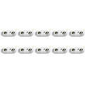 Spot Fixture 10 Pack - Tiltable GU10 fitting LED accessories white aluminum