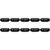 Spotlight Fixture 10 Pack - Pragmi Zano Pro GU10 Recessed Spotlight Black