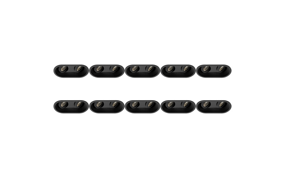 HLW LED Spot Armatuur 10 Pack - Kantelbare GU10 fitting in aluminium - LED toebehoren HLW LED Spot Armatuur 10 Pack - Kantelbare GU10 fitting in aluminium - LED toebehoren