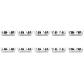 Pragmi Zano Pro Spot Armatuur 10 Pack - GU10 fitting LED toebehoren - Kantelbaar Wit Aluminium